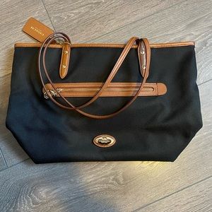 Coach Waterproof Tote (Canvas with Leather Handles)